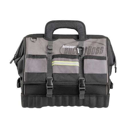 Bucket Boss HV ProDrop Bottm, HvyDty Poly Fabric, 18", 1680 Heavy-Duty Poly Fabric, 19 Pockets 68118-HV